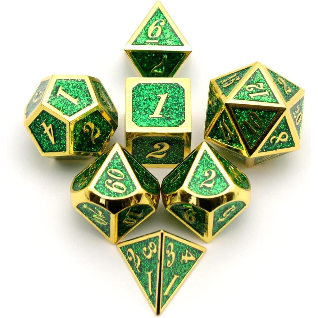 Набор кубиков DND, кубики Dungeons and Dragons с металлическими кубиками D20 Набор для D и D кубиков или ролевых игр MTG Настольные настольные игры, Shadowrun Pathfinder