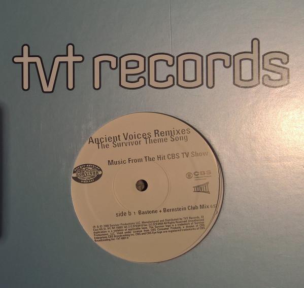 12-дюймовая пластинка РАЗЛИЧНЫЕ - Ancient Voices Remixes - The Surviv TVT69010 TVT Records 2000 США Танцевальная и электронная музыка Б/у