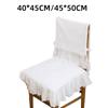 White Chair Back Cover Household Chair Backrest Cover Simple Chair Covers  Wedding Decoration
