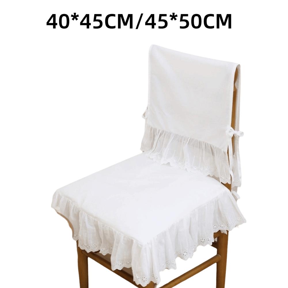 White Chair Back Cover Household Chair Backrest Cover Simple Chair Covers Wedding Decoration