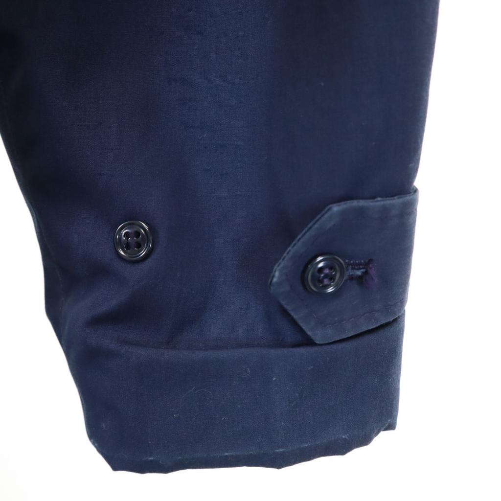 ВИНТАЖНОЕ ПАЛЬТО US ARMY 70-х DLA Всепогодное пальто с воротником из нержавеющей стали 36R Темно-синий Мужское Б/У