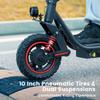 Electric Scooter Foldable iScooter 10" 800W Motor 48V 15AH Max Range 60Km Load 120Kg Black i10 Pro