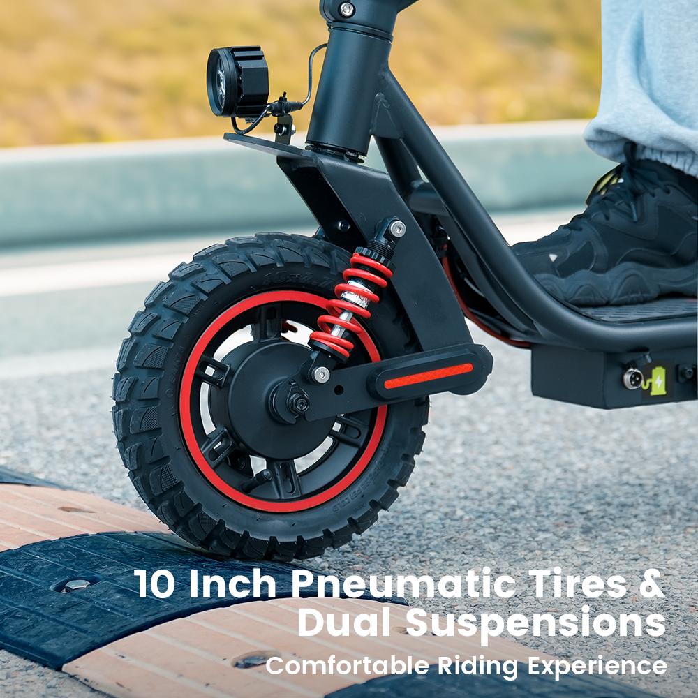 Electric Scooter Foldable iScooter 10" 800W Motor 48V 15AH Max Range 60Km Load 120Kg Black i10 Pro