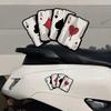 15x10cm Poker Spades A Pattern Motorcycle Decals Motocross Fuel Tank Cafe Racer Body Car Windows Decoration Card Stickers