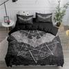 Halloween Flying Vampire Bedding Set Bats Duvet Cover Witchcraft Magic Polyester Comforter Cover Single Double King Bedclothes