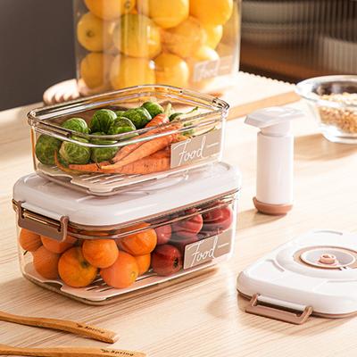 Вакуумные контейнеры для хранения продуктов Ручная откачка Хорошая герметичность с колесиком-календарем Герметичное хранение