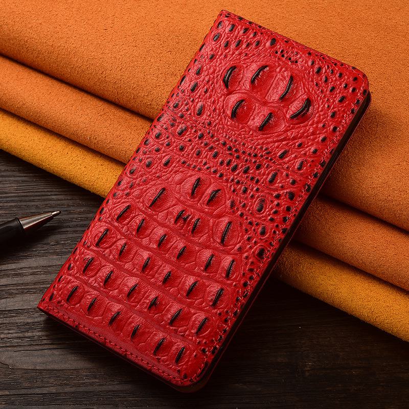 Кожаный чехол-книжка для Samsung A25 5G с задней панелью из крокодиловой кожи для защиты от падений — подходит для моделей Samsung A15 и A05S.