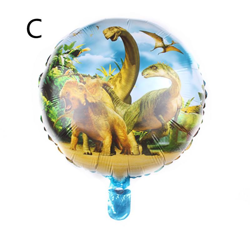 5pcs Dinosaur Aluminum Film Balloon, Triceratops Tyrannosaurus Rex Dinosaur Theme Party Decorative Balloon