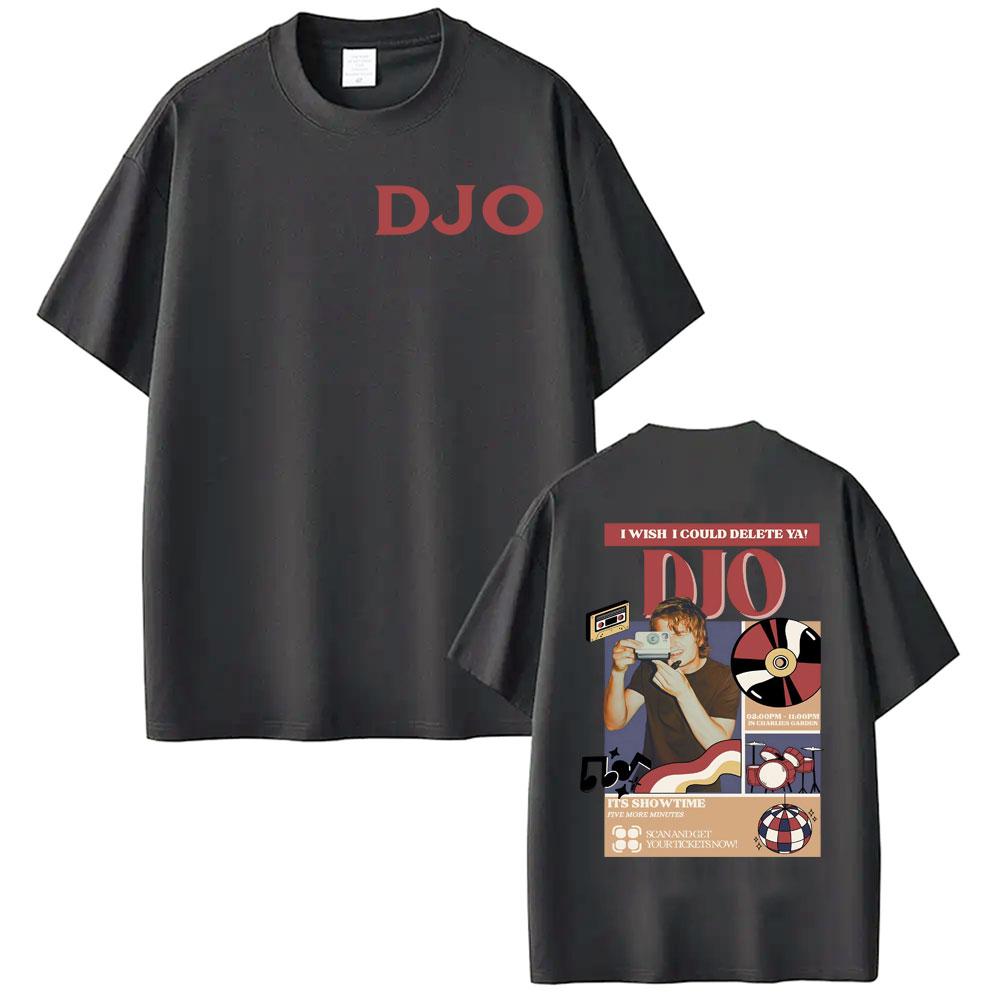 Djo Back on You Tour 2026 Музыкальный Концерт Принт Футболка Джо Кирри Подарок для Новых Фанатов Футболка Унисекс Женская Ретро Хлопок Круглый Вырез Уютные Футболки