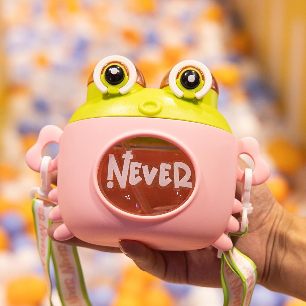 Mr. Krabs Cartoon Anti-Fall Straw Cup: High-Value Children's Plastic Water Cup