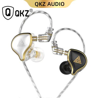 Флагманская гарнитура QKZ ZXD, гарнитура, металлический кабель с пшеничными наушниками, гарнитура для мобильного телефона, спортивная гарнитура для бега