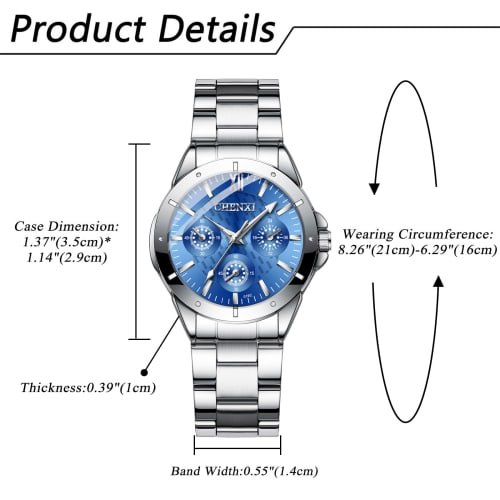 Women's Stainless Steel Waterproof Watch, Silver: Analog Display, Quartz Movement, Small Seconds, Cute Leisure, Business, Fashion Accessory - Perfect