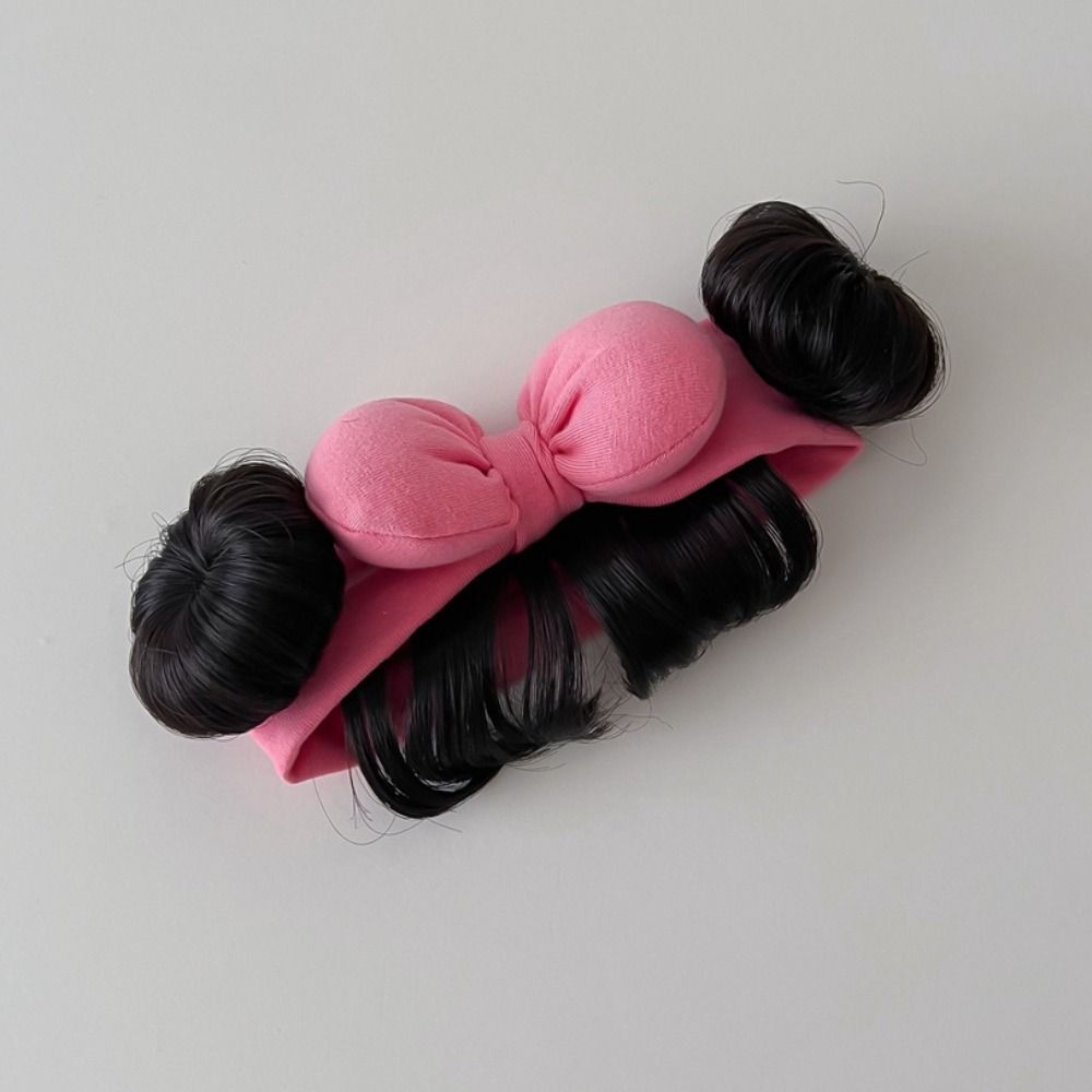 Милые детские резинки для волос парик хлопковые челки шиньоны повязка на голову детский накладной волос реквизит для фотосъемки