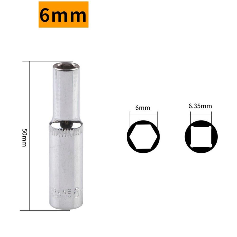 Longer Lifetime Socket Wrench 1/4inch Chromium-vanadium Steel