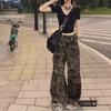 Women's 2025 American Retro Camouflage Overalls - Spring/Autumn Street-Style Loose Casual Pants