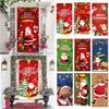 Door Hanging Christmas Door Cover Background Window Sign Banners Cute Fabric Flag  Christmas
