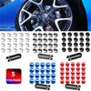 20pcs 17/19/21mm Tyre Wheel Hub Covers Wheel Nuts Covers Protection Caps Tire Wheel Screw Bolts Nut Caps Hub Screw Protector