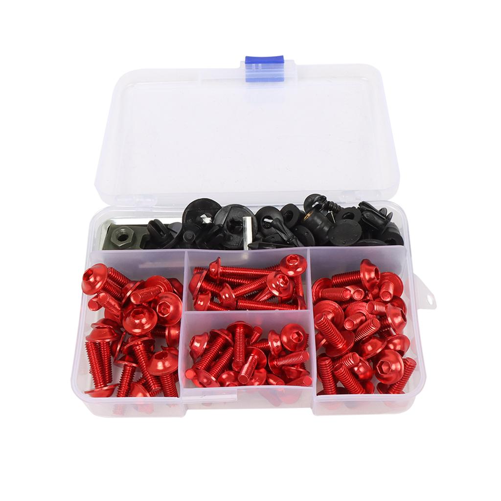 For Suzuki GSXR 600 750 1000 600 750 1000 K1 K2 K3 K4 K5 K6 K7 K8 K9 195/PCS Universal Fairing Bolt Kit Fastener Clips Screws