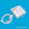 Сертифицированное 3C Быстрое зарядное устройство двойного типа Type-C PD30W для iPhone 15 с плетеным кабелем