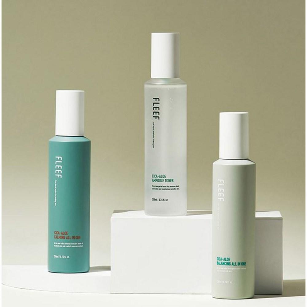 FLEEF Ампульный тонер Cica-Aloe, 200 мл, 2 шт.