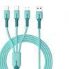 5A 3-в-1 кабель для передачи данных USB-кабели для быстрой зарядки USB-кабель C для iPhone Samsung Xiaomi Huawei жидкий силиконовый телефонный провод типа C