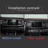 Carbon Fiber Central control navigation screen trims For Toyota Tacoma 15-20