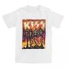 Мужская и женская футболка с графическим принтом Kiss The Band, одежда, забавные футболки с фан-артом Kiss, классическая футболка
