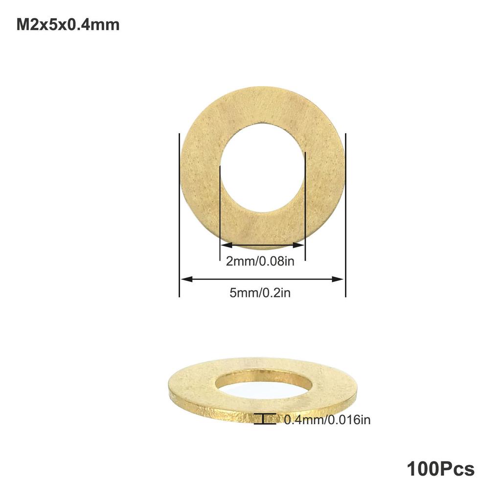 10-200 шт. Латунная плоская шайба M2 M2.5 M3 M4 M5 M6 M8 M10 M12 M14 M16 M18 M20 Сплошная латунная прокладка-шайба Медная металлическая прокладка-спейсер