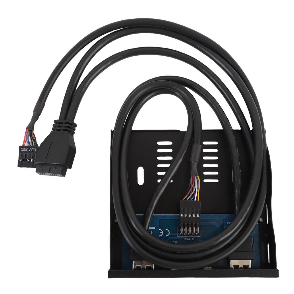 Панель передняя для дисковода 3,5 дюйма, USB 3.0, хаб, 19-контактный разъем для USB 3.0, панель интерфейса HD-звука для компьютерных корпусов