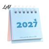 Стильный Офисный Аксессуар Мини Настольный Календарь Янв 2027. 2027 по Дек. Настольная функциональная рабочая станция-блокнот с откидной крышкой, настольный календарь,