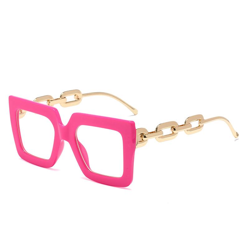 Twooo 3207 Oversized Square Glasses Chain Leg Fashion Sunglasses Women
