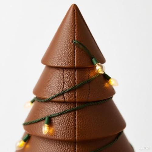Football Christmas Tree Decor New Lighted Football Ornament Fan Gift with Colorful Lights  Star for Tree Sports Theme Xmas Hanging Decorations