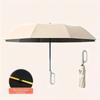 UV Protection Casual Folding UPF50+ Automatic Umbrella Sun With Loop Buckle Stylish Design Compact Sun For Outdoor Travel