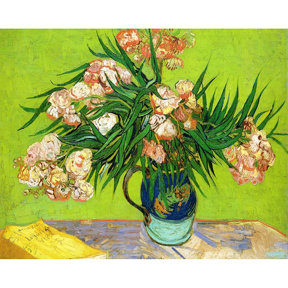 5D DIY Diamond Painting "Van Gogh Oleander" Diamond Embroidered Cross-stitch Rhinestone Mosaic