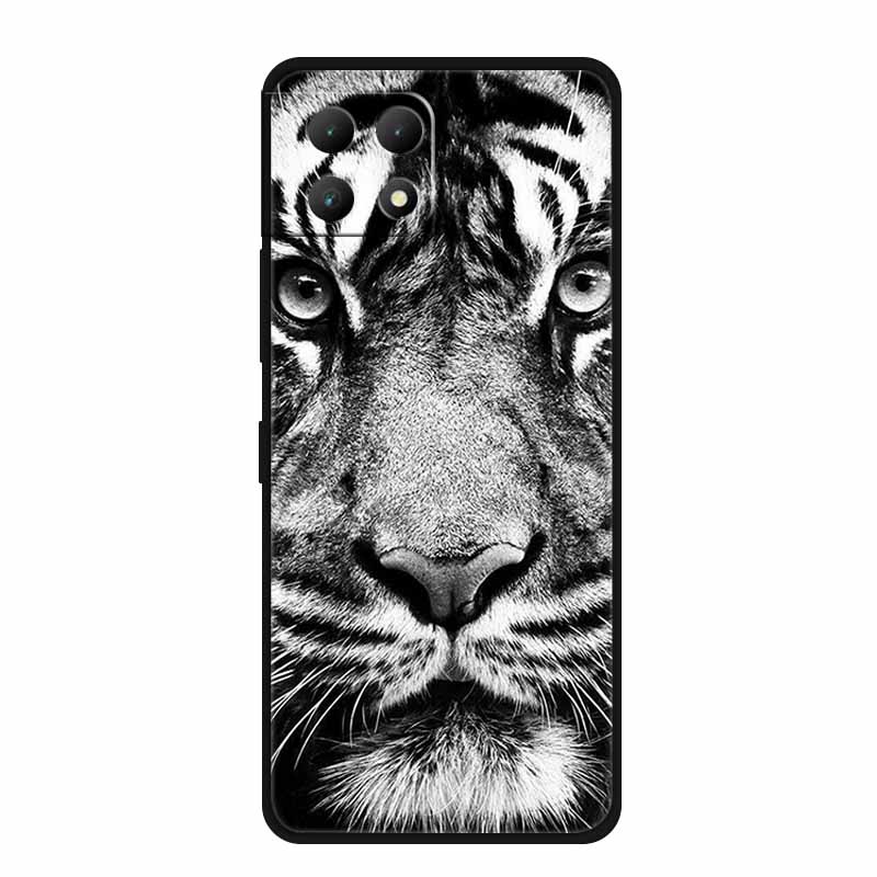 For T-Mobile REVVL 7 Case REVVL7 Black Silicone Soft Back Cover Case For T-Mobile T Phone 2 5G Phone Case Cover 6.58" TPhone2