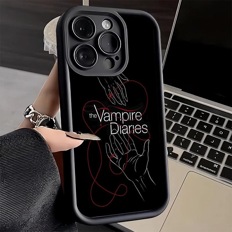 Чехол для телефона iPhone 17 Air 16E 15 16 Pro Max The Vampire Diaries Чехол 14 Plus 13 12 Mini Мягкий Силиконовый Fundas