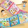 Montessori Boys Girls Dress Up Game Busy Book My First Quiet Book Paste Early Learning Educational Toys Children Matching Game