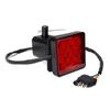 Universal 2" Car Trailer Truck Hitch Towing Receiver Cover 15 Led Brake Tail Light Tube Cover W Pin Brake Lamp Led
