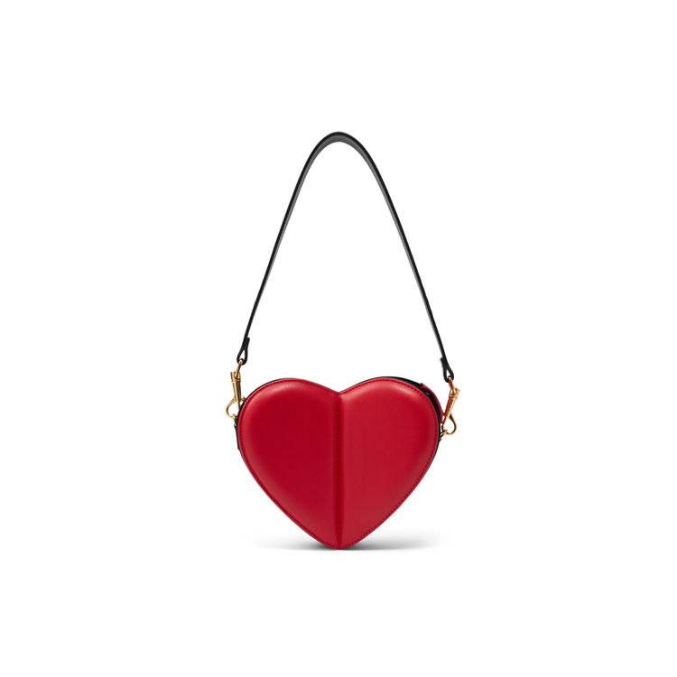 Charles & Keith Heart Shaped PU Shoulder Bag Women bags White Light-Pink Black CK2-10701188