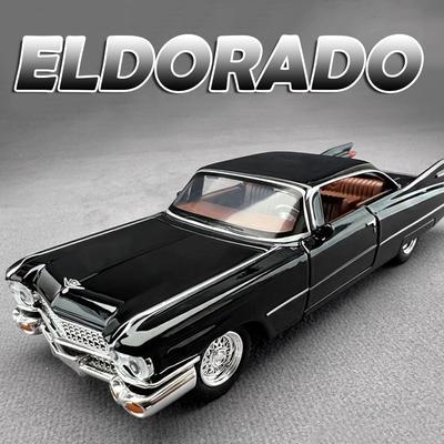 1:32 Eldorado Biarritz S-W140 Модель Игрушка Винтажный Автомобиль Сплав Литье под Давлением Звук Свет Дверь Открывается Оттянуть Назад Миниатюрное Транспортное Средство Подарки для Детей