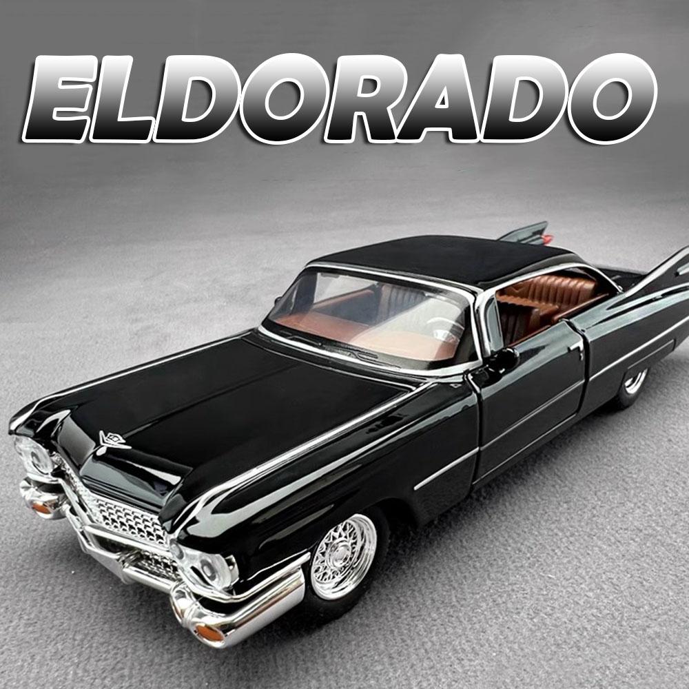 1:32 Eldorado Biarritz S-W140 Модель Игрушка Винтажный Автомобиль Сплав Литье под Давлением Звук Свет Дверь Открывается Оттянуть Назад Миниатюрное Транспортное Средство Подарки для Детей