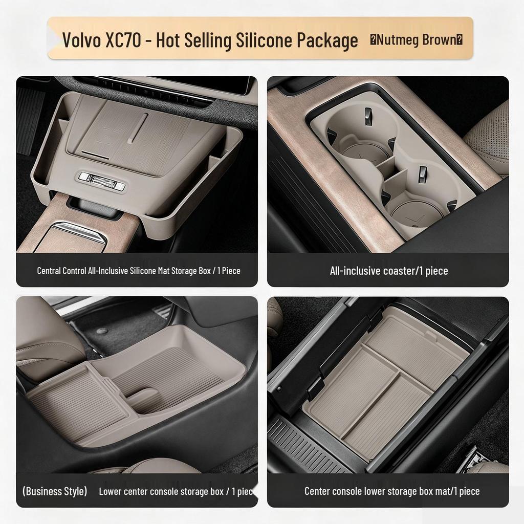 Силиконовый коврик-органайзер на центральную консоль Volvo XC70