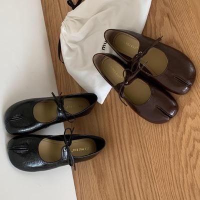 Женские французские балетки Мэри Джейн - 2025 Осень Балетки с раздельным носком