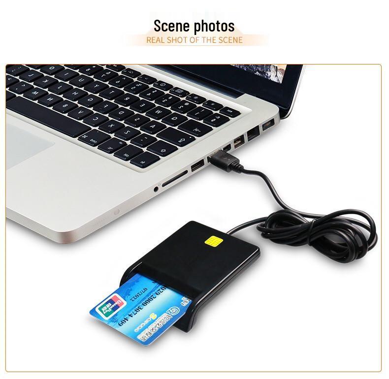 Умный USB 2.0 картридер/записывающее устройство для банковских карт, карт банкоматов, налоговой отчетности, CAC, DNI и удостоверений личности.