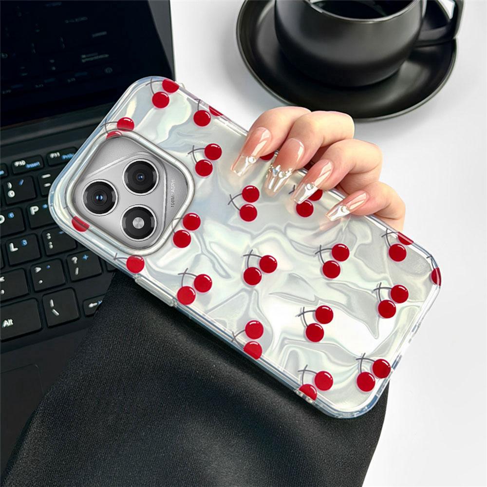 Летний Фруктовый Чехол для телефона Красная Вишня для Девочек Чехол для телефона для Honor 400 200 Pro Magic 7 5 Lite X9a X9c X8a X8b Силиконовая Задняя Крышка TPU