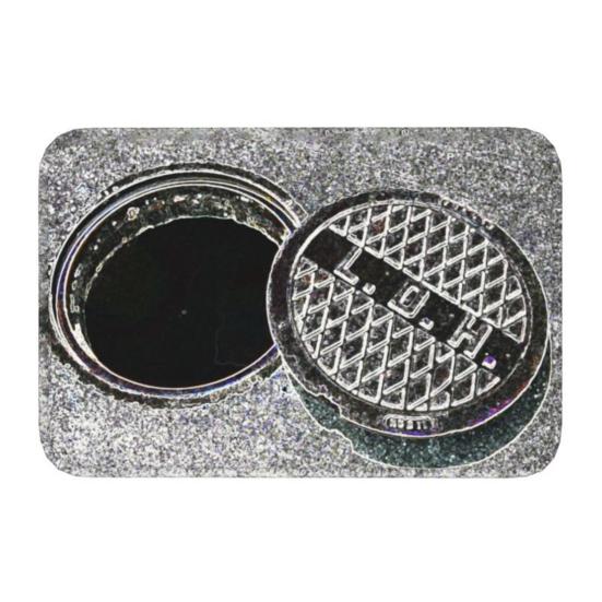 Yousheng 3D Бездонный коврик-люк Оптическая иллюзия Напольный коврик Нескользящий Визуальный коврик-обманка для прихожей, игровой комнаты, гостиной, для декора