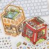 Миниатюрные 3D-наклейки «Пейзаж» и «Домик» для детского тихого ведения дневника