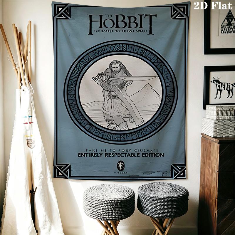 Fantasy Heroes Unite Magical Tapestry Tapestry Background Cloth Wallmounted Atmospheric Background Cloth Wall Covering Decoration