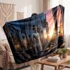 Warm Flannel BlanketBride of Frankenstein Soft Cozy Throw Blanket for Bedroom Couch
