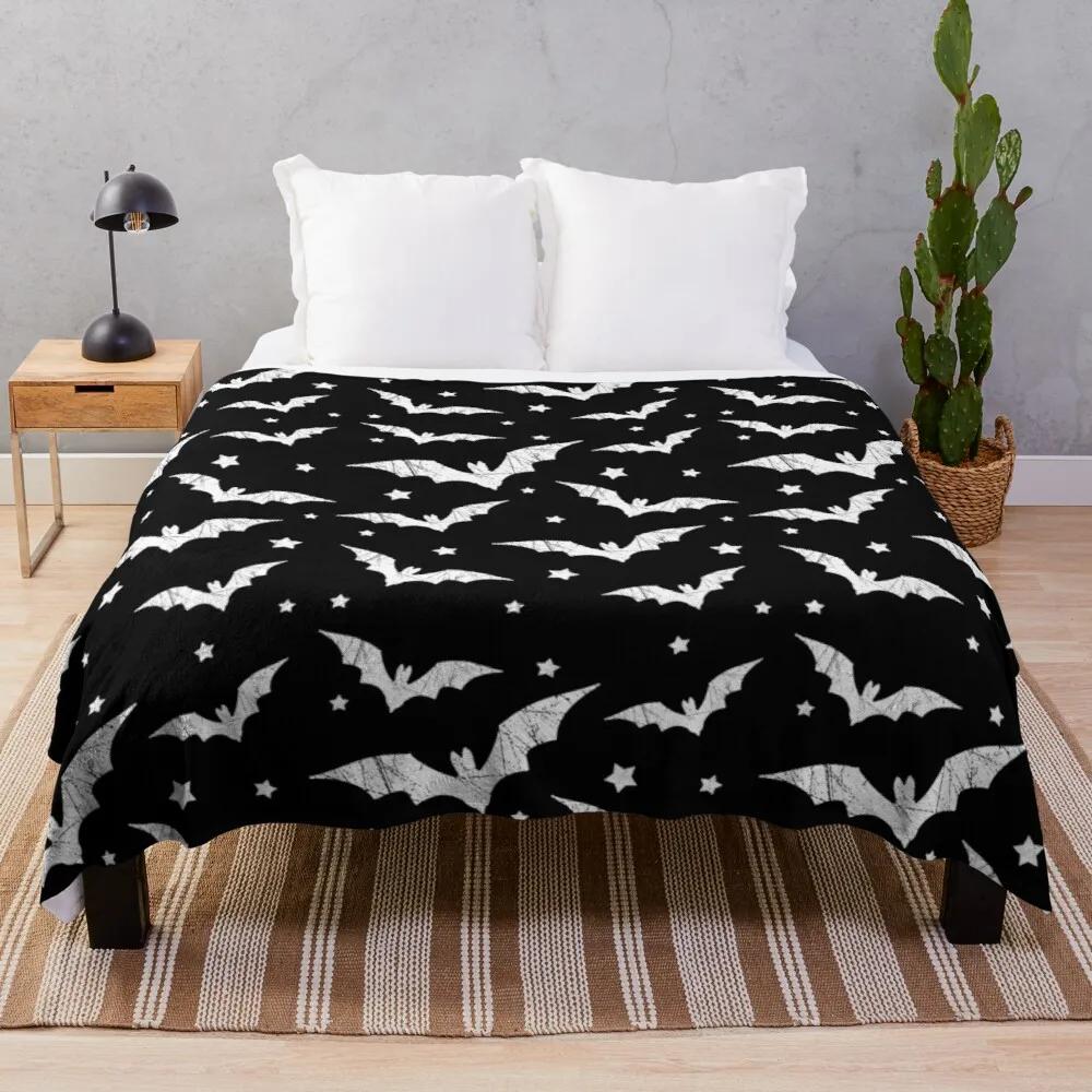 Halloween Flannel Throw Blanket Cute Pumpkin Ghost Bat King Queen Full Size Lightweight Super Soft Warm For Sofa Couch Bed Decor